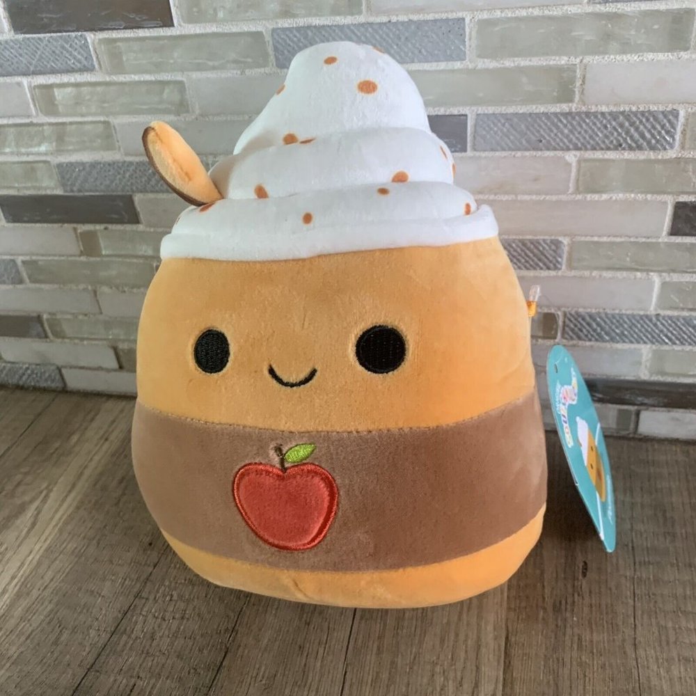 NEW Squishmallow Food 8 Inch Pommie the Apple Cider Soft Fall Holiday Plush